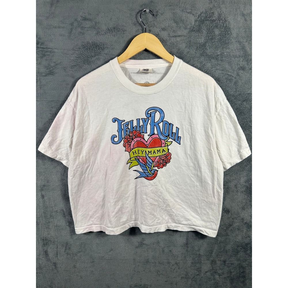 Jelly Roll Hey Mama Graphic T-Shirt White Comfort Colors Women XL